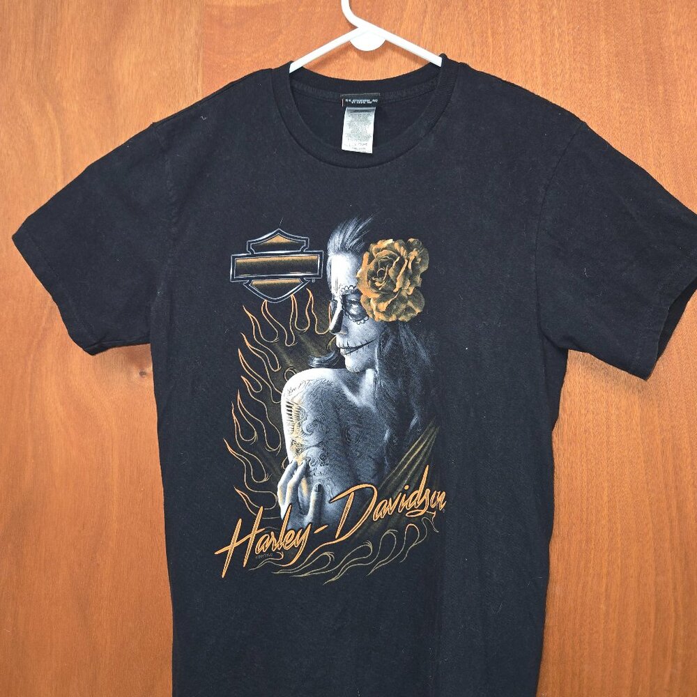 Harley-Davidson Big Barn Des Moines, Iowa Black Tee Size M